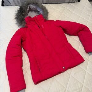 Women’s Columbia winter ski coat, size XS, berry pink